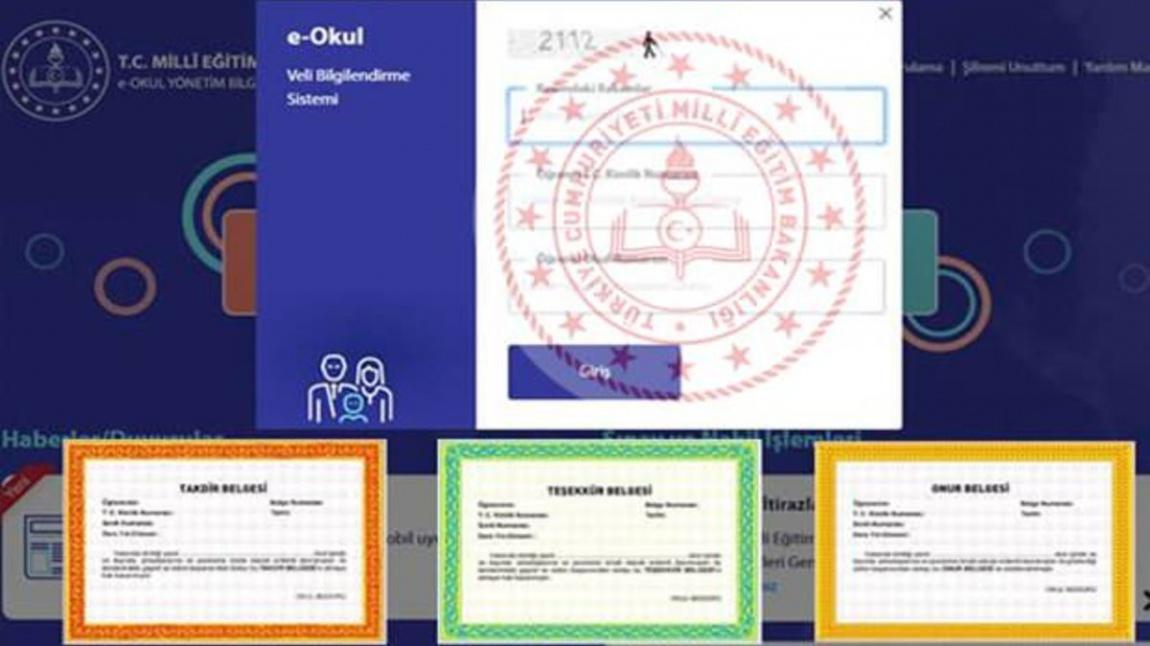 2020-2021 1.dönem karne notları E-okuldan açıklanacaktır